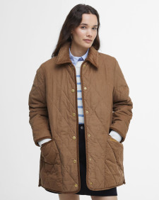 Cornelia Quilted Jacket Beige/Sky Dress Tartan