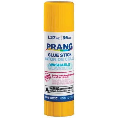 Prang Washable Glue Stick, Clear, 1.27 Oz., 1 Count