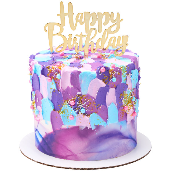 Abstract Watercolor PhotoCake® Edible Image® Strips