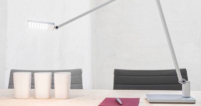 Adjust Novus Attenzia Task lighting right where you need it.