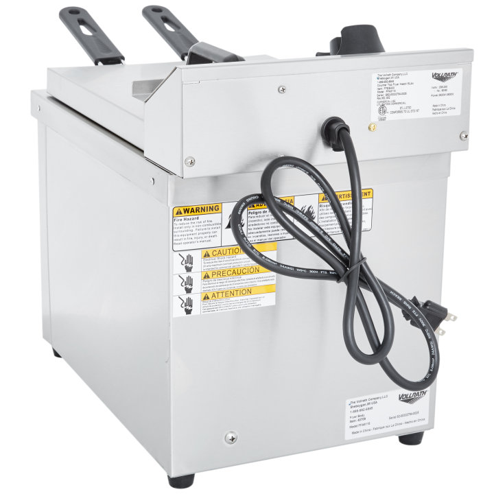 208- to 240-volt 15-lb medium duty Cayenne® countertop deep fryer