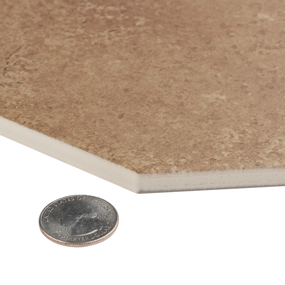 Volterra Kayak Rosso 6-1/2 in. x 12-1/2 in. Porcelain Floor and Wall Tile