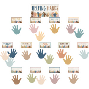 Everyone is Welcome Helping Hands Mini Bulletin Board Set
