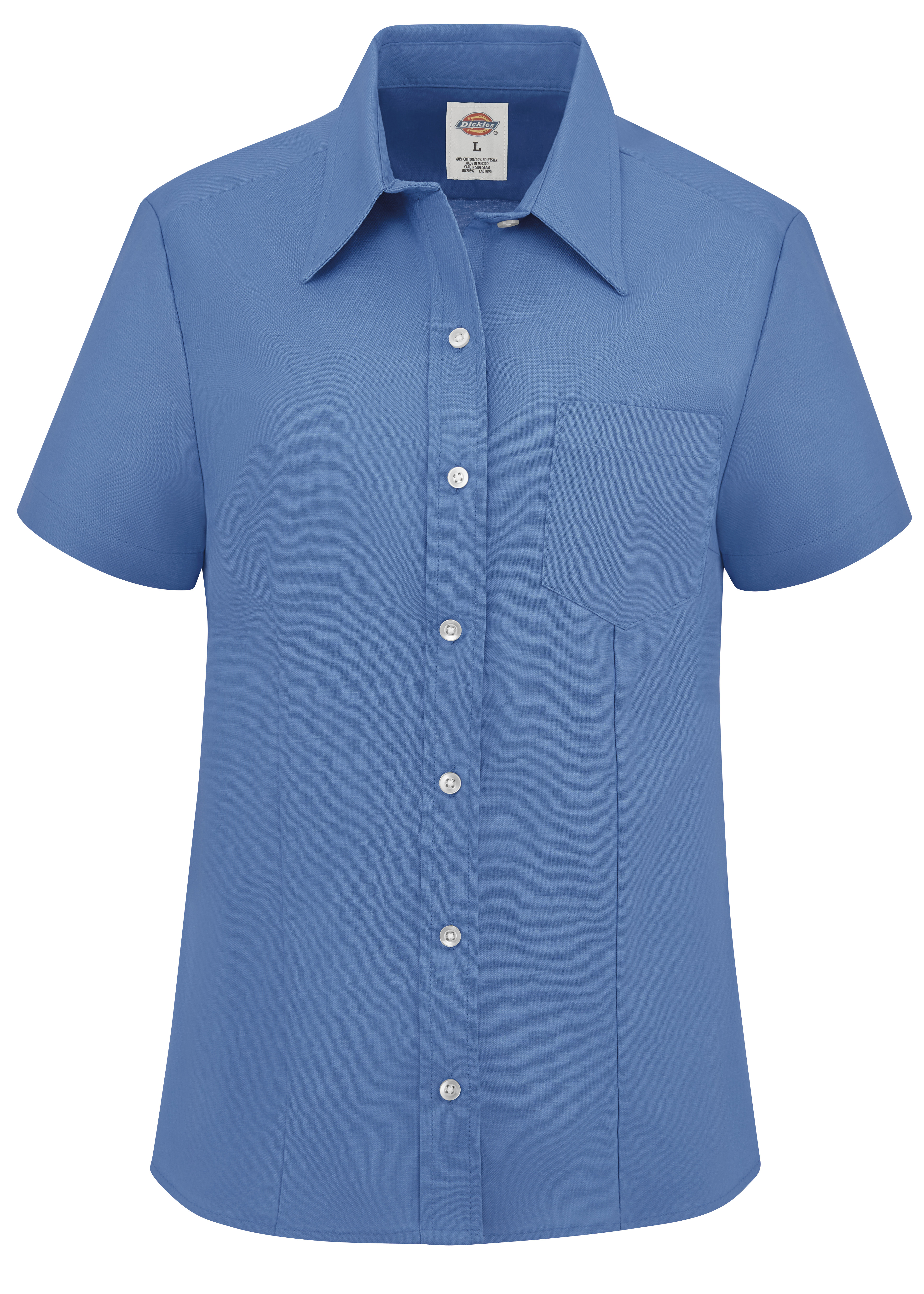 Women‘s Short-Sleeve Stretch Oxford Shirt-Dickies®