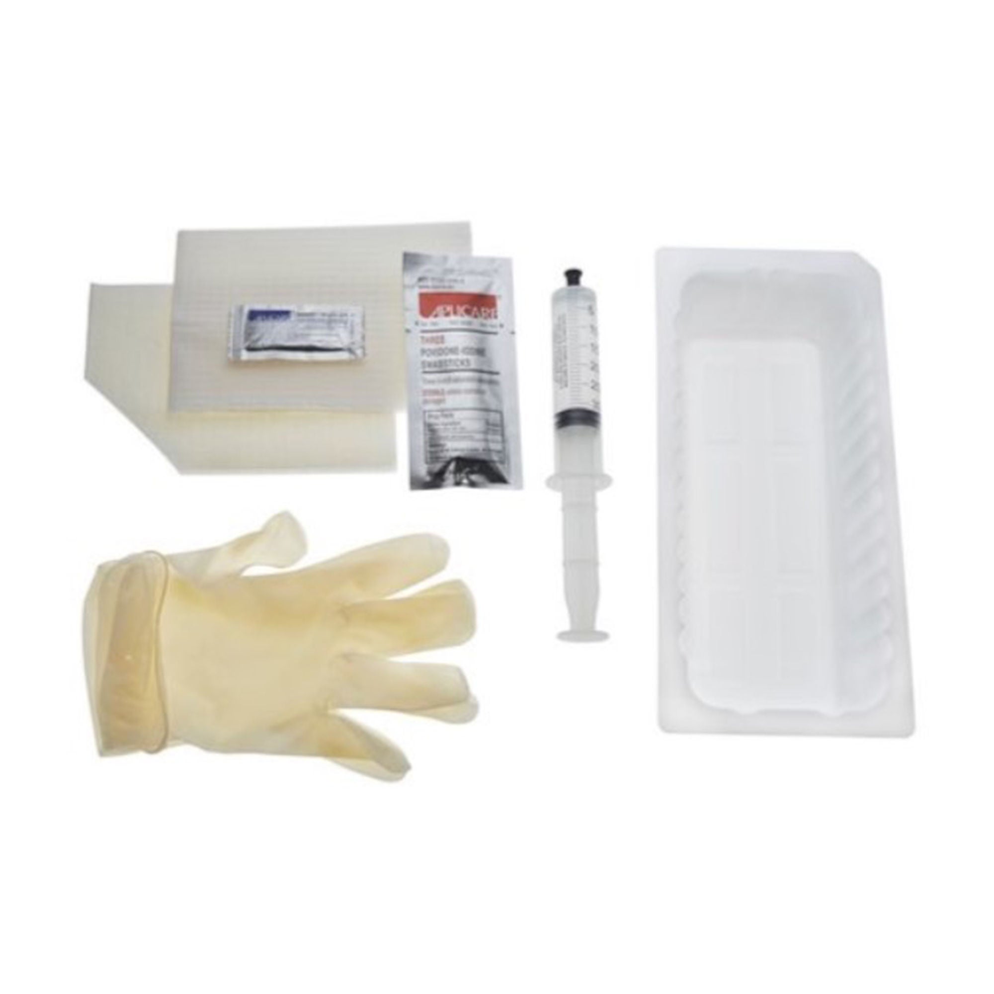 AMSure® Catheter Insertion Tray, Prefilled 30 mL Syringe, PVP