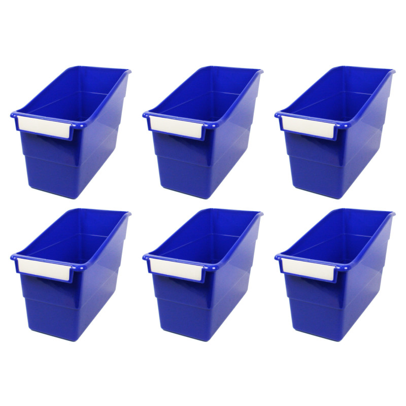 Tattle® Shelf File, Blue, Pack of 6