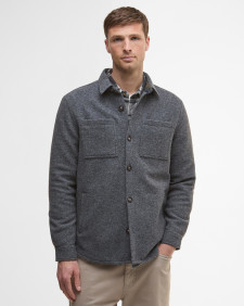 Marlow Tailored Overshirt Dark Grey Marl
