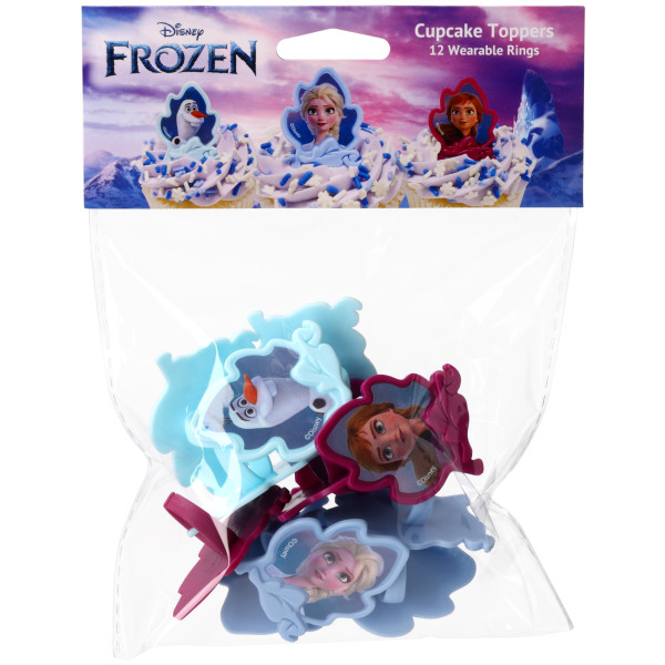 Disney Frozen Anna, Elsa and Olaf Retail Cupcake Rings