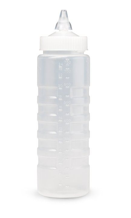 24-ounce Traex® closeable single-tip wide-mouth clear squeeze dispenser