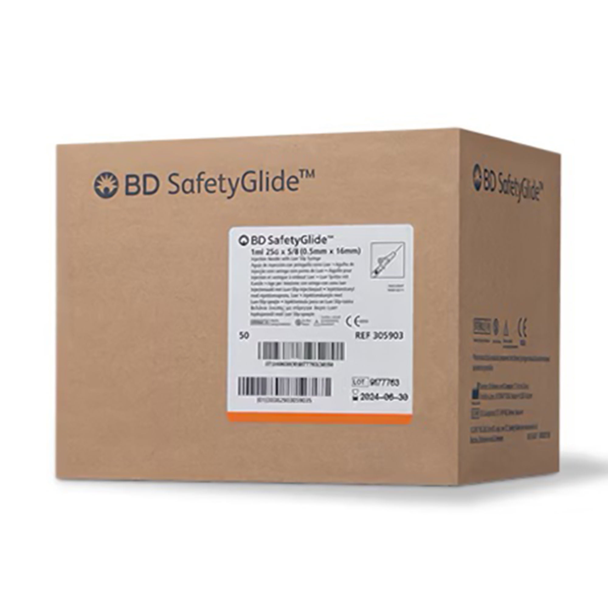 SafetyGlide™ Syringe with Hypodermic Needle