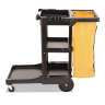 Rubbermaid Commercial, Traditional Janitorial Cleaning Cart, Black