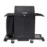 Rubbermaid Commercial, Full Size Housekeeping Cart with Locking Hood and Doors, Black