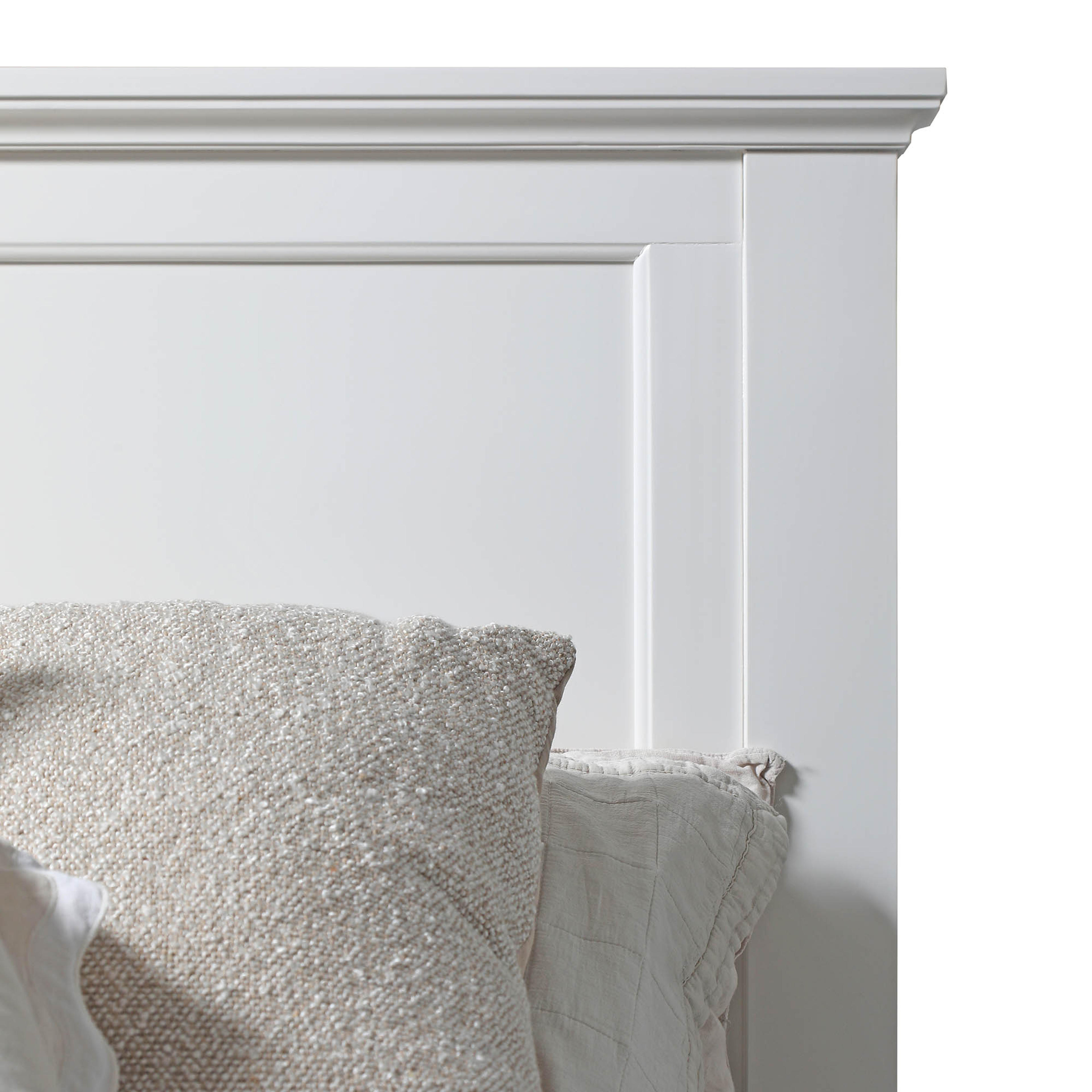 Detail image of the  Fulham Bed Frame, 2 Drawer Base, White from Forty Winks