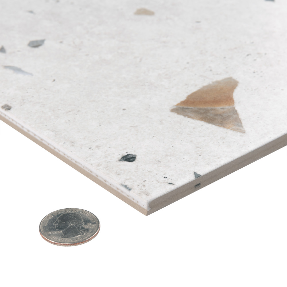 Sonar White 25-5/8 in. x 25-5/8 in. Porcelain Floor and Wall Tile