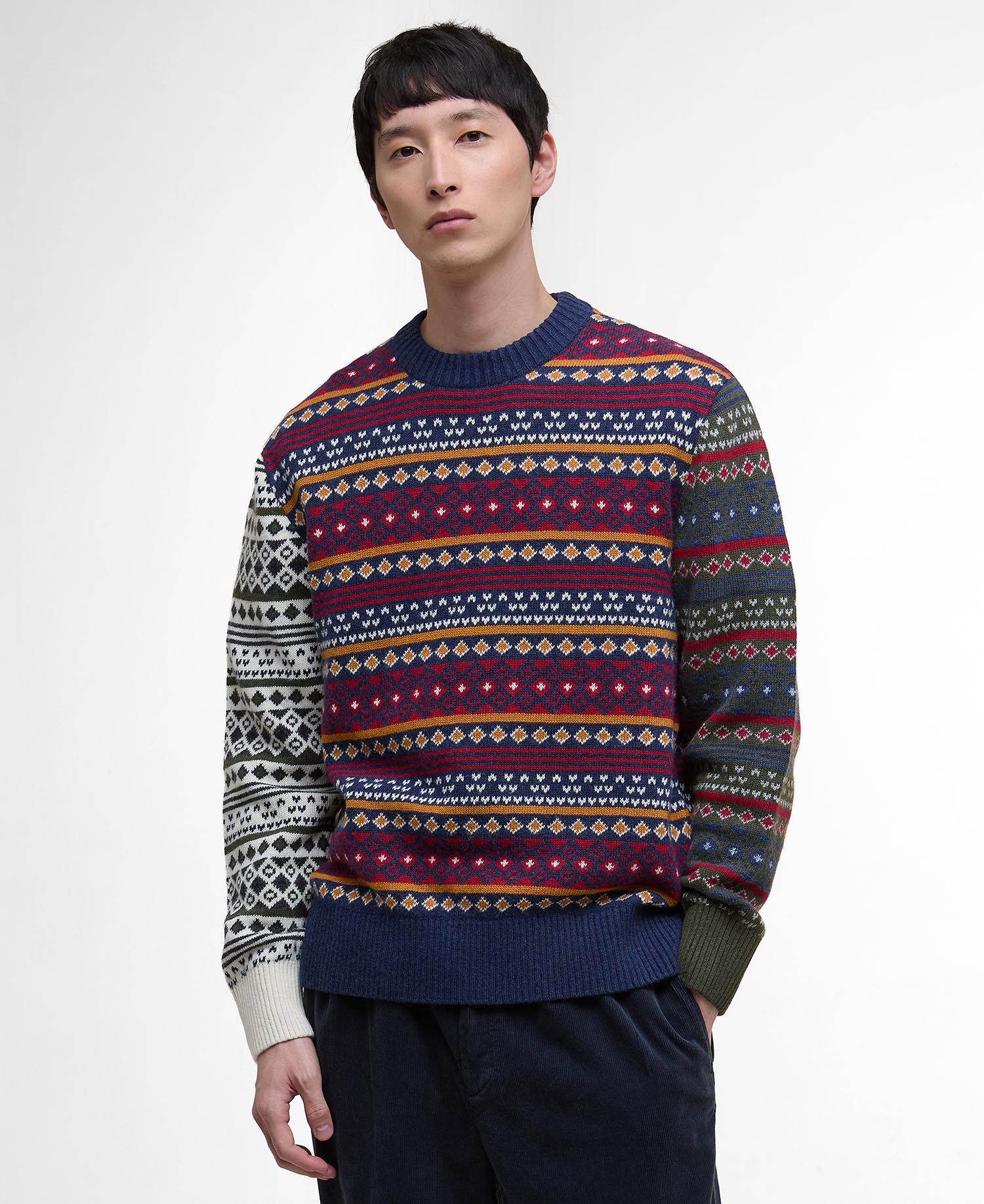 Maglione girocollo Patchwork Fair Isle image number 0