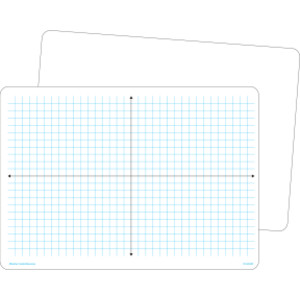 Double-Sided Coordinate Plane Dry Erase Boards, Pack of 10