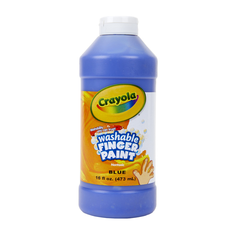 Washable Finger Paint, Blue, 16 oz