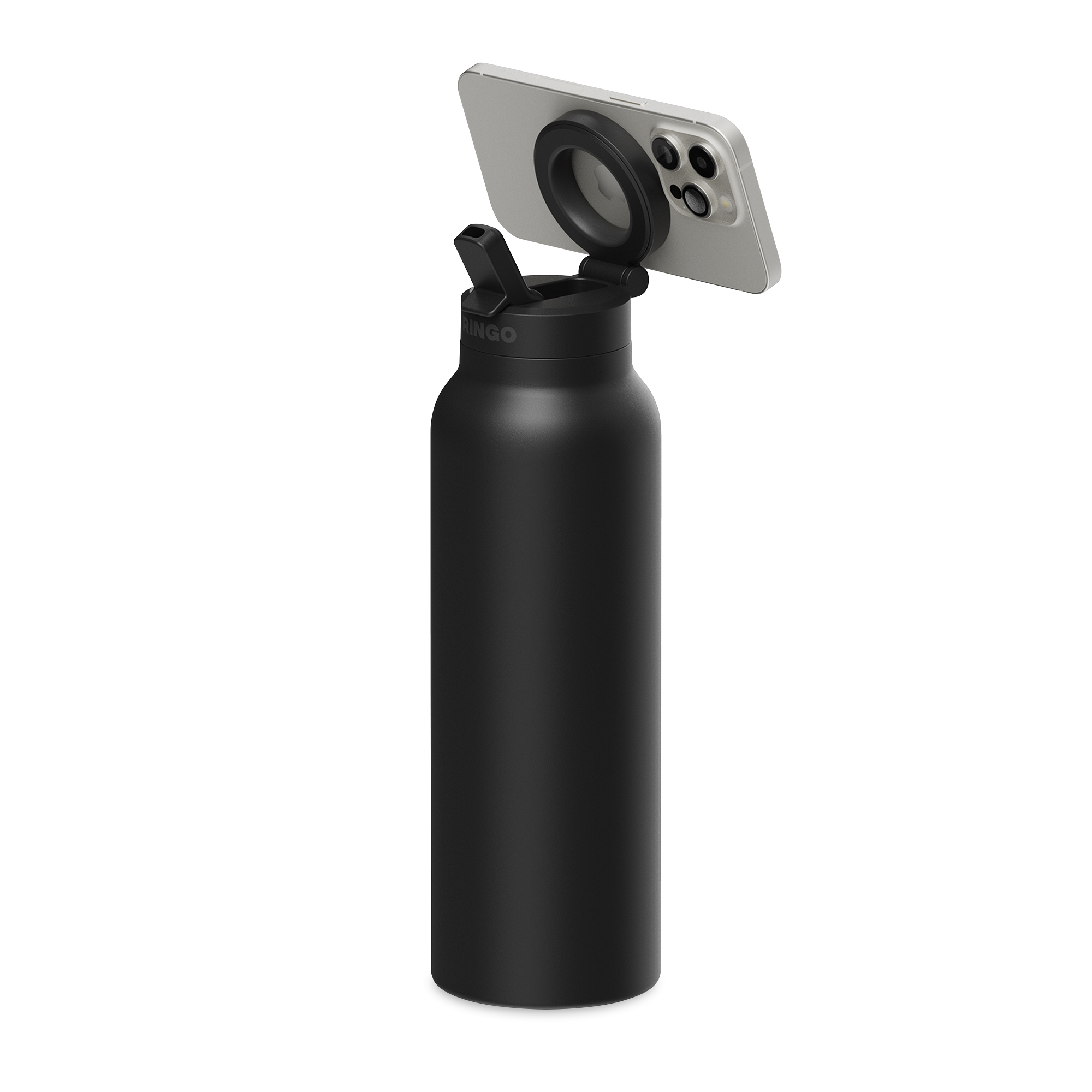 RINGO Pro Water Bottle with Magnetic Booster Ring - 24 Oz.