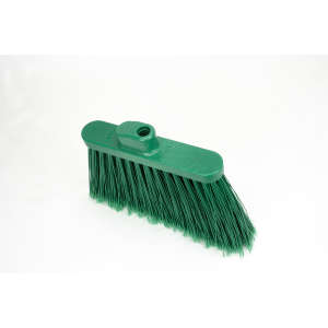 Carlisle, Sparta® OmniFit™, Color-Code Flagged Broom Head, 12in, Polypropylene, Green