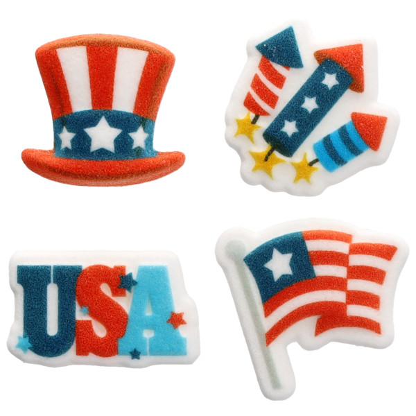 Let Freedom Ring - Red 3 Free Dec-Ons® Decorations