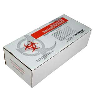 Impact, Pro-Guard Bloodborne Pathogen Kit without Germicidal Wipes, Red, White, 6/Case