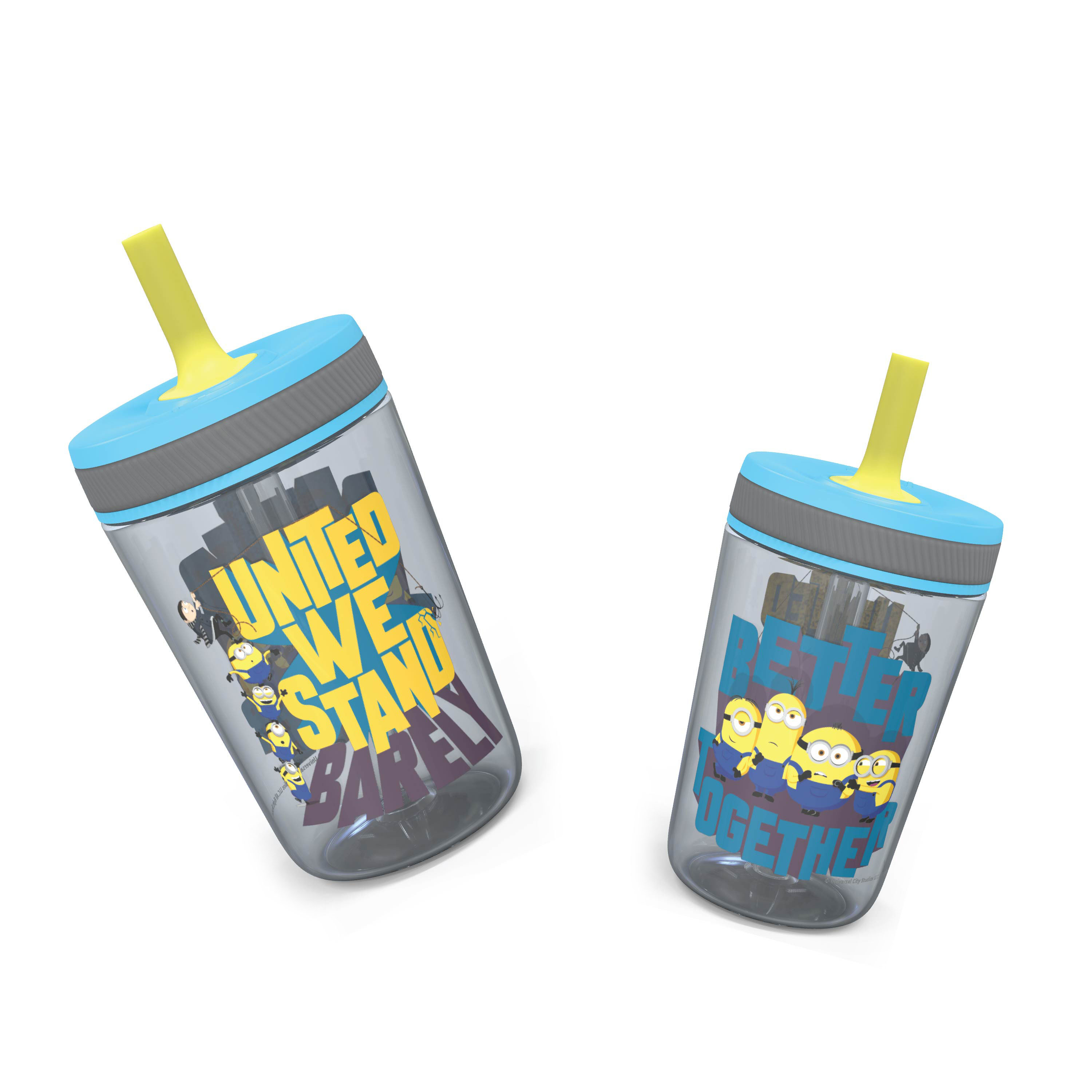 Minions 2 Movie 15  ounce Plastic Tumbler with Lid and Straw, Minions, 2-piece set slideshow image 2