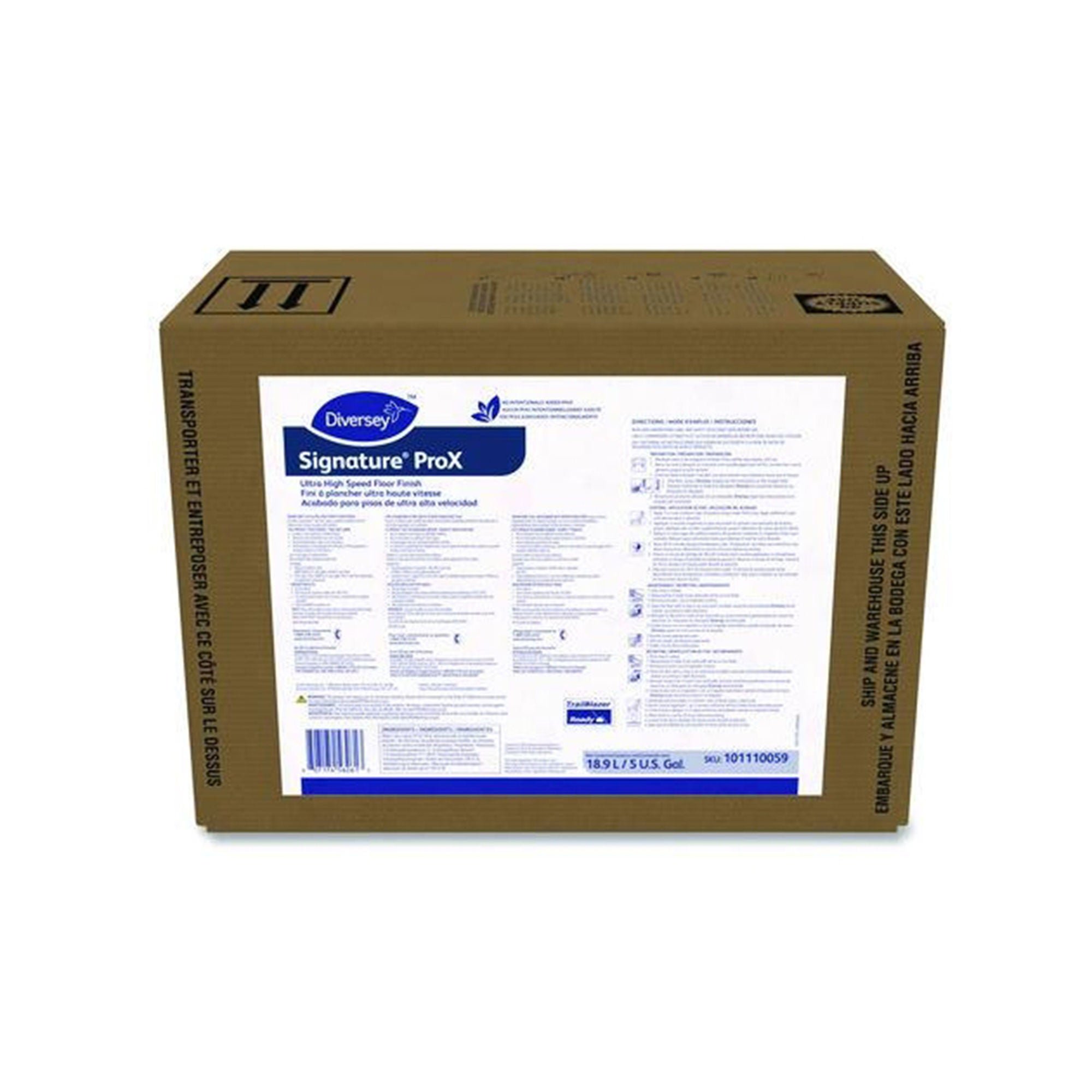 Floor Finish Diversey™ ProX UHS Liquid 640 oz. Bag In Box Ammonia Scent Manual Pour