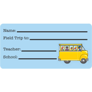 Field Trip Nametags, 1-5/8" x 3-1/4" , Pack of 36