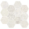 Pandora Beach 11×12 Hexagon Mosaic Matte