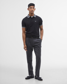 Marlton Tailored Short-Sleeved Polo Shirt Classic Black
