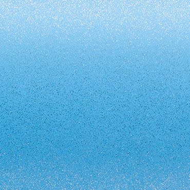 Textured frosted glass pane, blue gradient and speckled surface, diffusing light evenly; interior viewpoint with soft backlighting and no visible exterior detail.