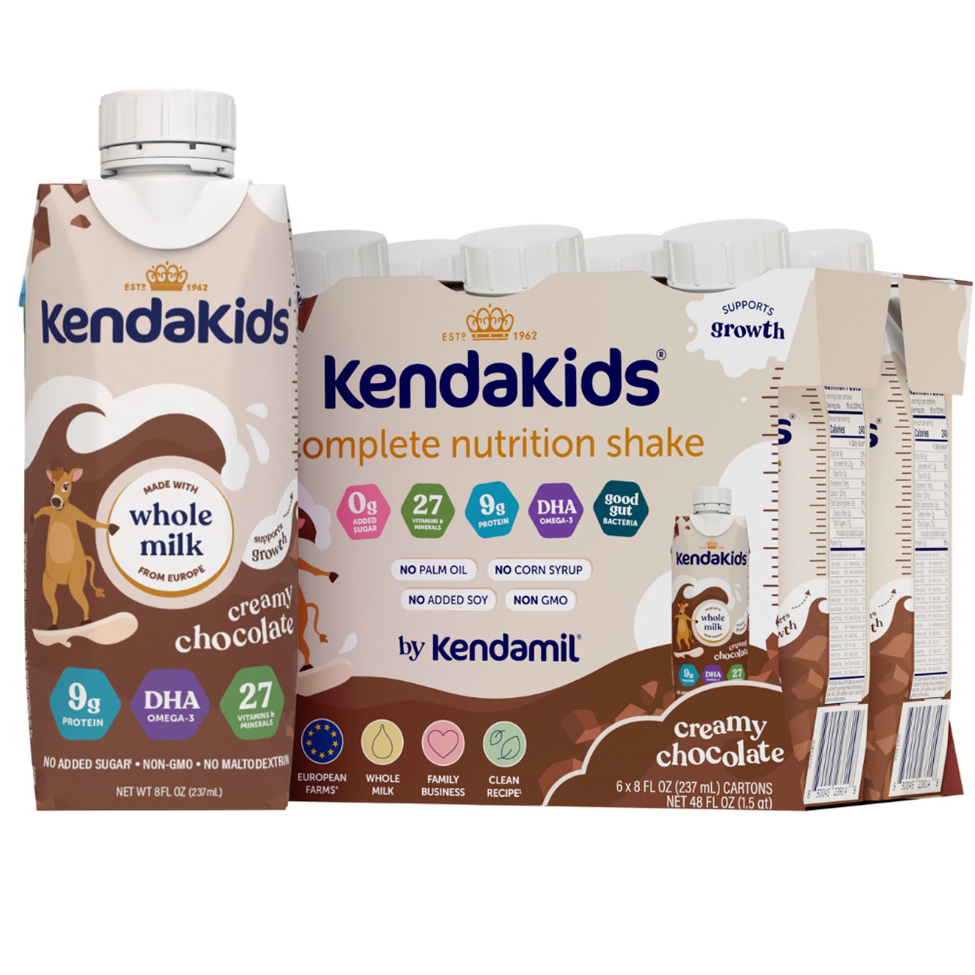 Kendal Nutricare USA LLC FORMULA, PEDIATRIC KENDAKIDS CHOCOLATE 8 OZ (6/PK 4PK/CS)