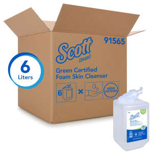 KIM91565, Kimberly Clark, Scott, Green Certified Foam Soap, Essential Manual Dispenser 1000 mL Cartridge