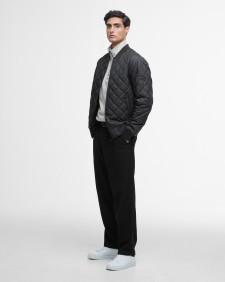 Harfell Quilted Bomber Jacket Classic Black