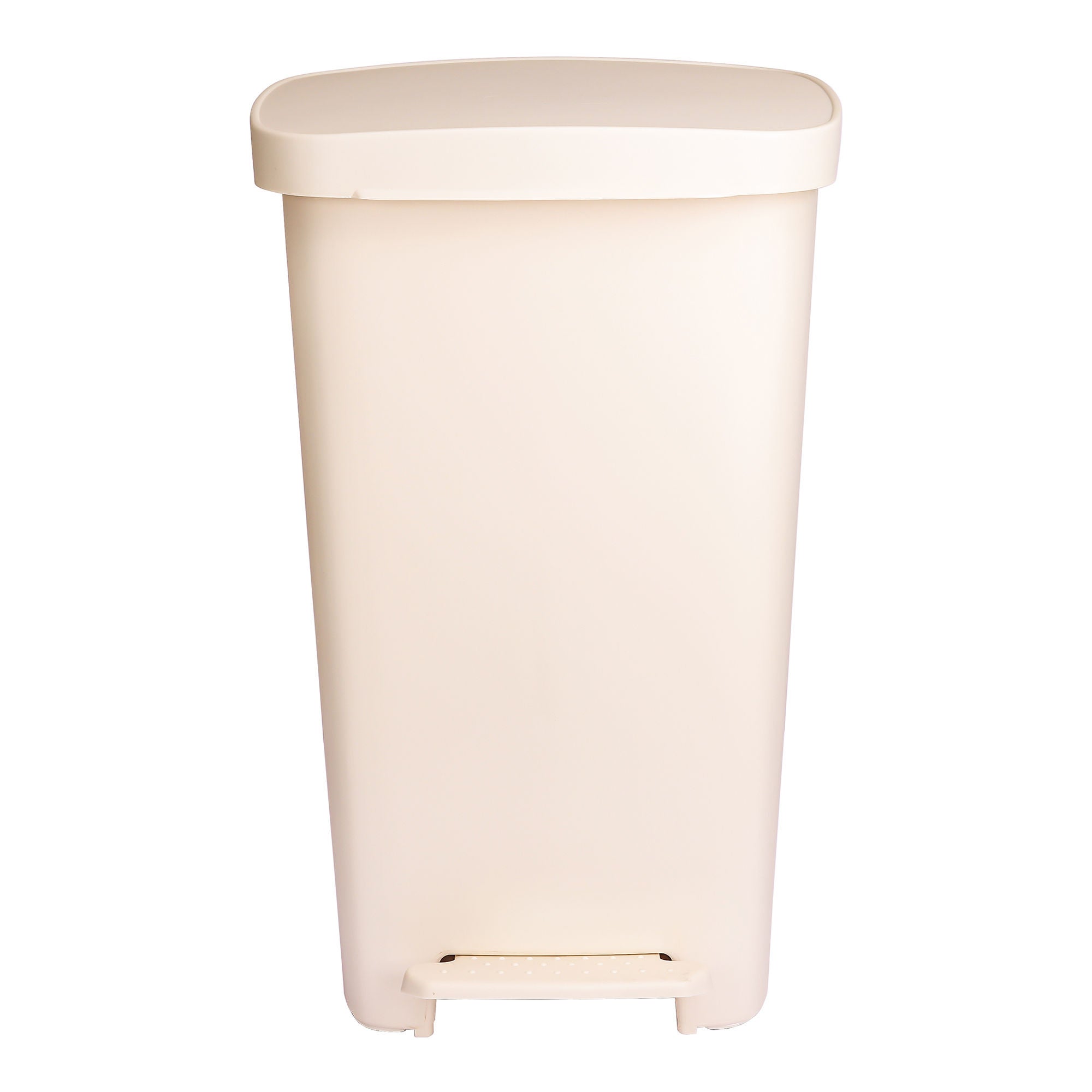 McKesson Waste Can with Step-On Pedal, Beige, 15.16 x 14.76 x 26.57 Inch