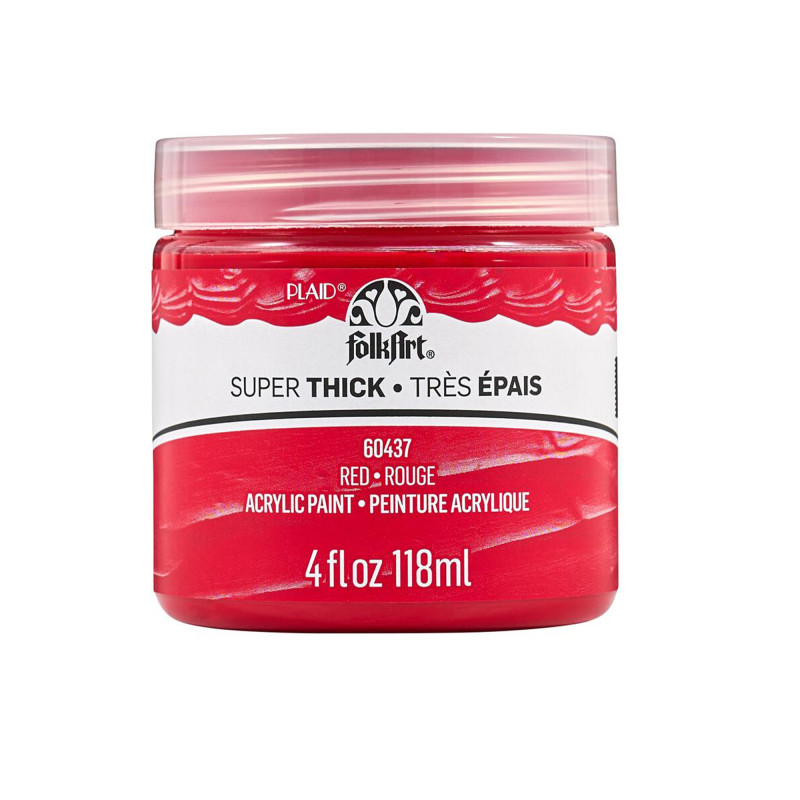 Super Thick Acrylic Paint, 4 oz, Red
