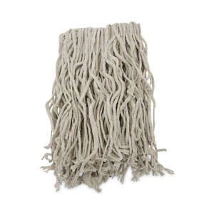 Boardwalk, Cotton Cut-End Wet Mop Head with 1" Headband, #16, White