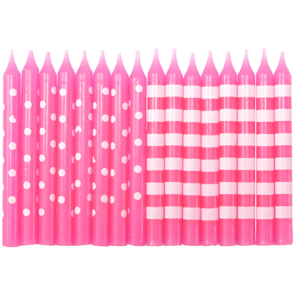 Pink Stripes & Dots Specialty Candles