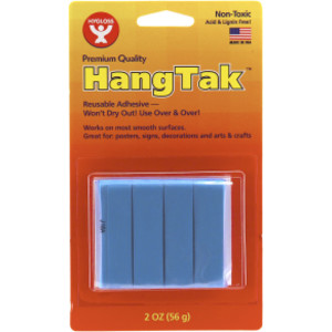 HangTak&trade; Reusable Adhesive, Blue, 2 oz.