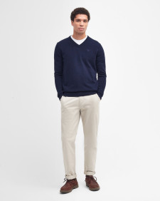 Essential V-Neck Jumper Classic Navy