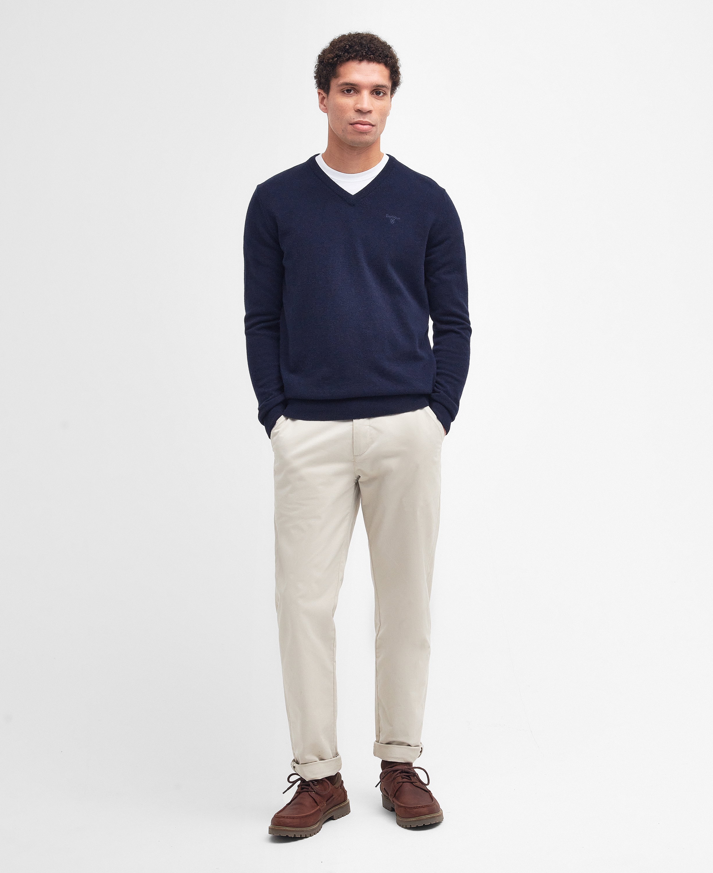 Essential V-Neck Jumper image number 1