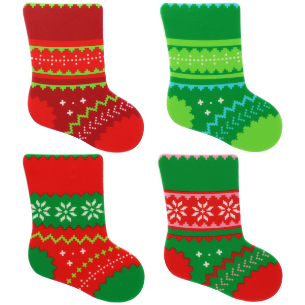 Stockings - Red 3 Free Sweet Décor® Edible Decorations