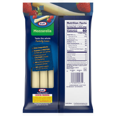 Kraft Reduced Fat String Cheese 20 oz