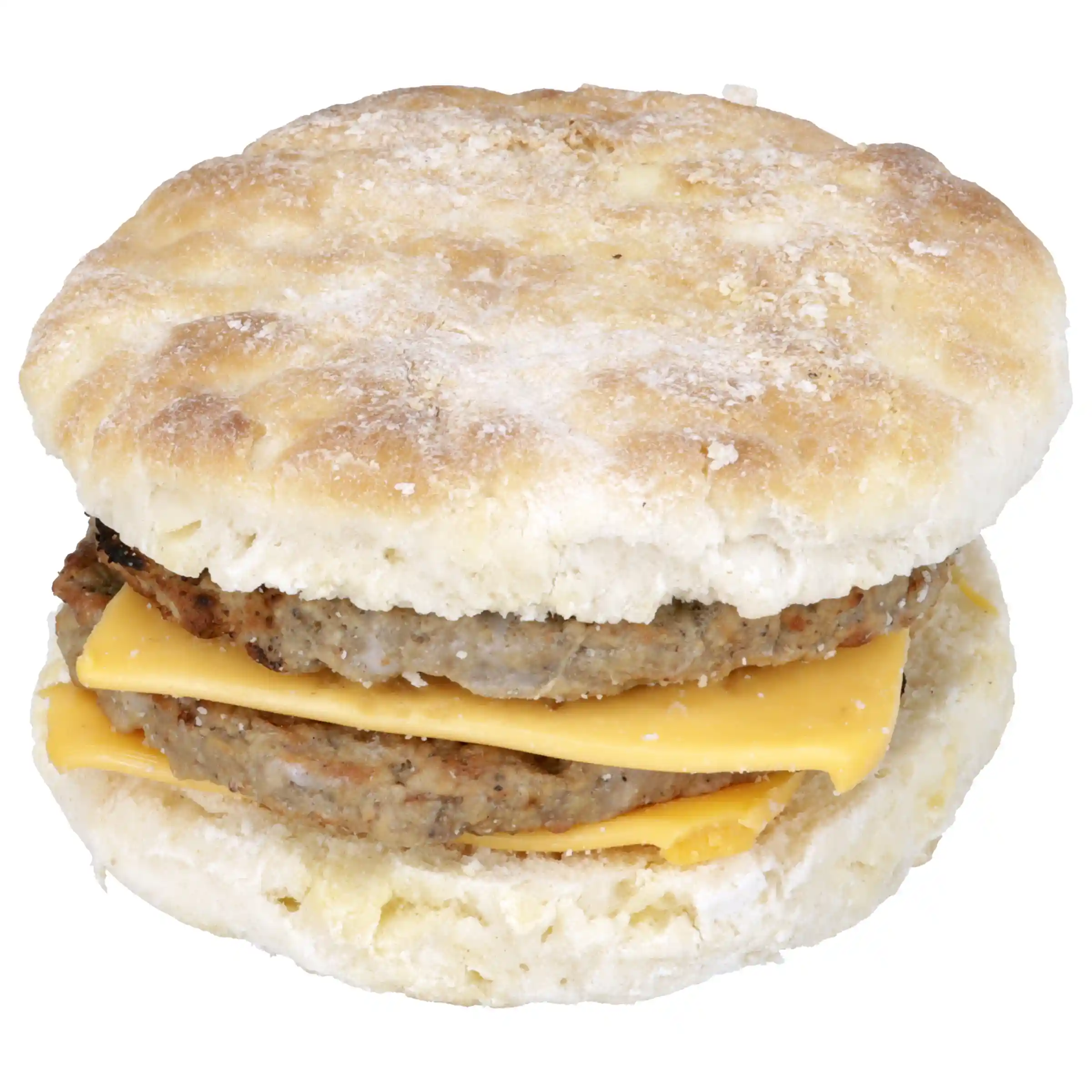 BIG AZ® Double Sausage And Cheese Biscuit Sandwich_image_01