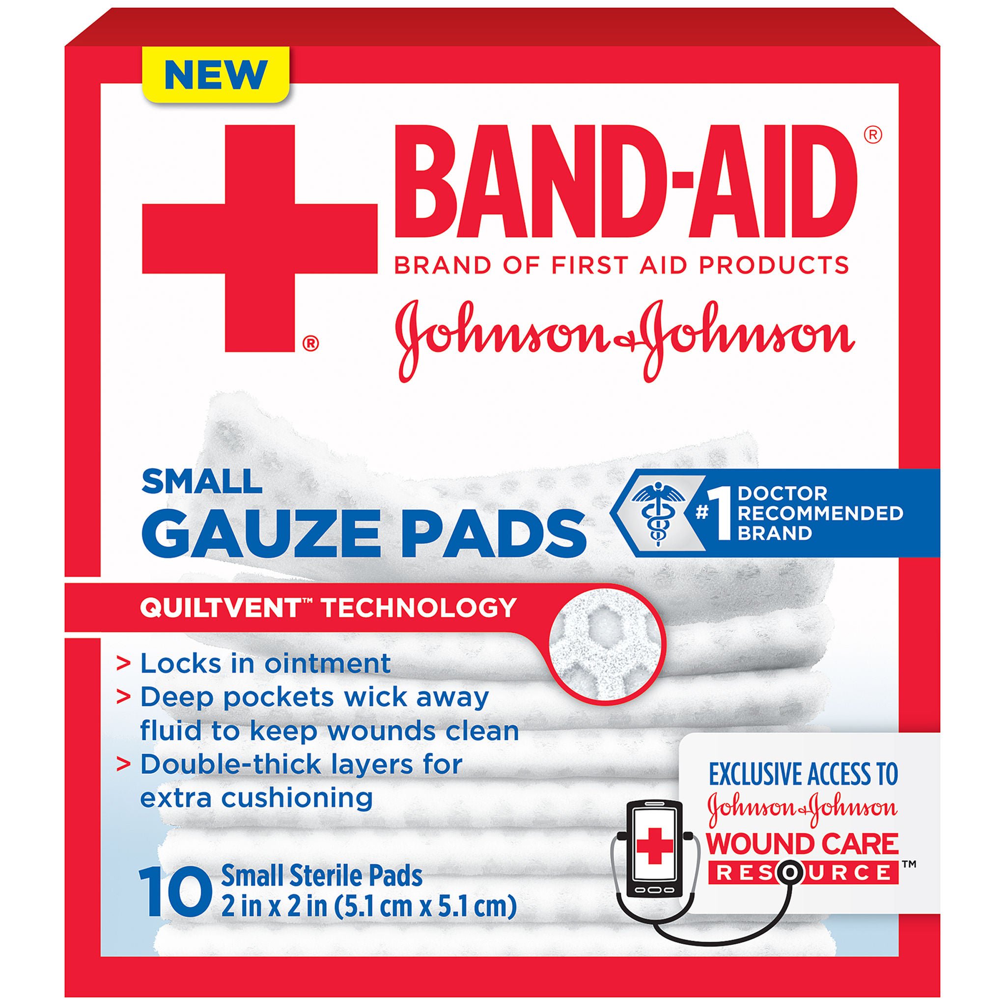Kenvue Brands LLC PAD, GAUZE STR 2X2 (10/BX 24BX/CS) J&JOTC