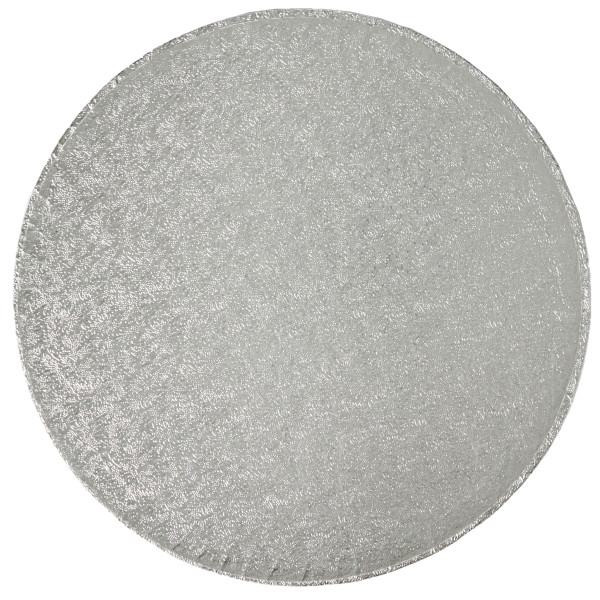 10" Round Silver Foil Cake Board