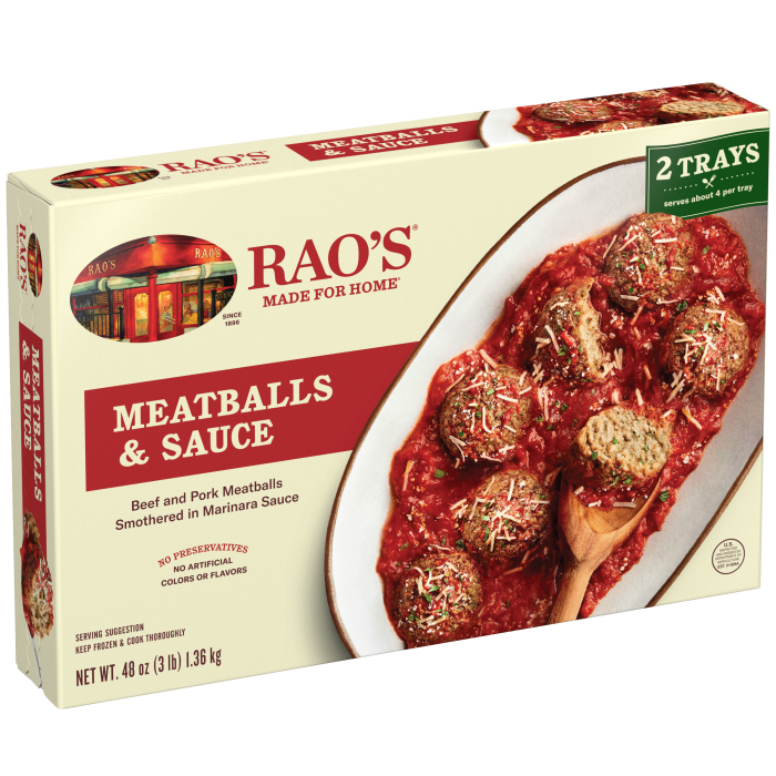 Meatballs & Sauce Frozen Meal, 48 oz - Left angle Image