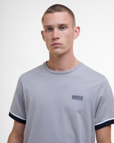 Deep Cuff Evan Tipped T-Shirt Pale Slate