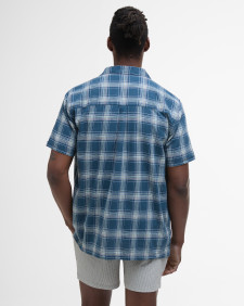 Fairlands Check Short-Sleeved Shirt Dusk Blue