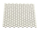 Multiplier White 3/4″ Penny Round Mosaic Matte